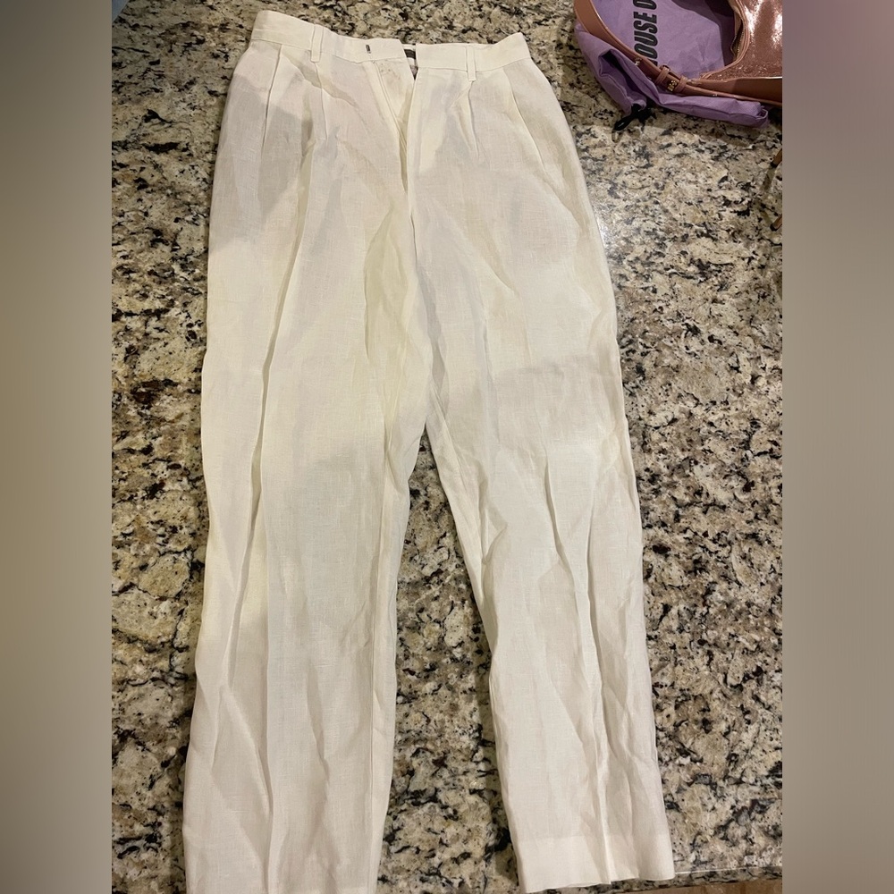 Enza costa white French linen size 24